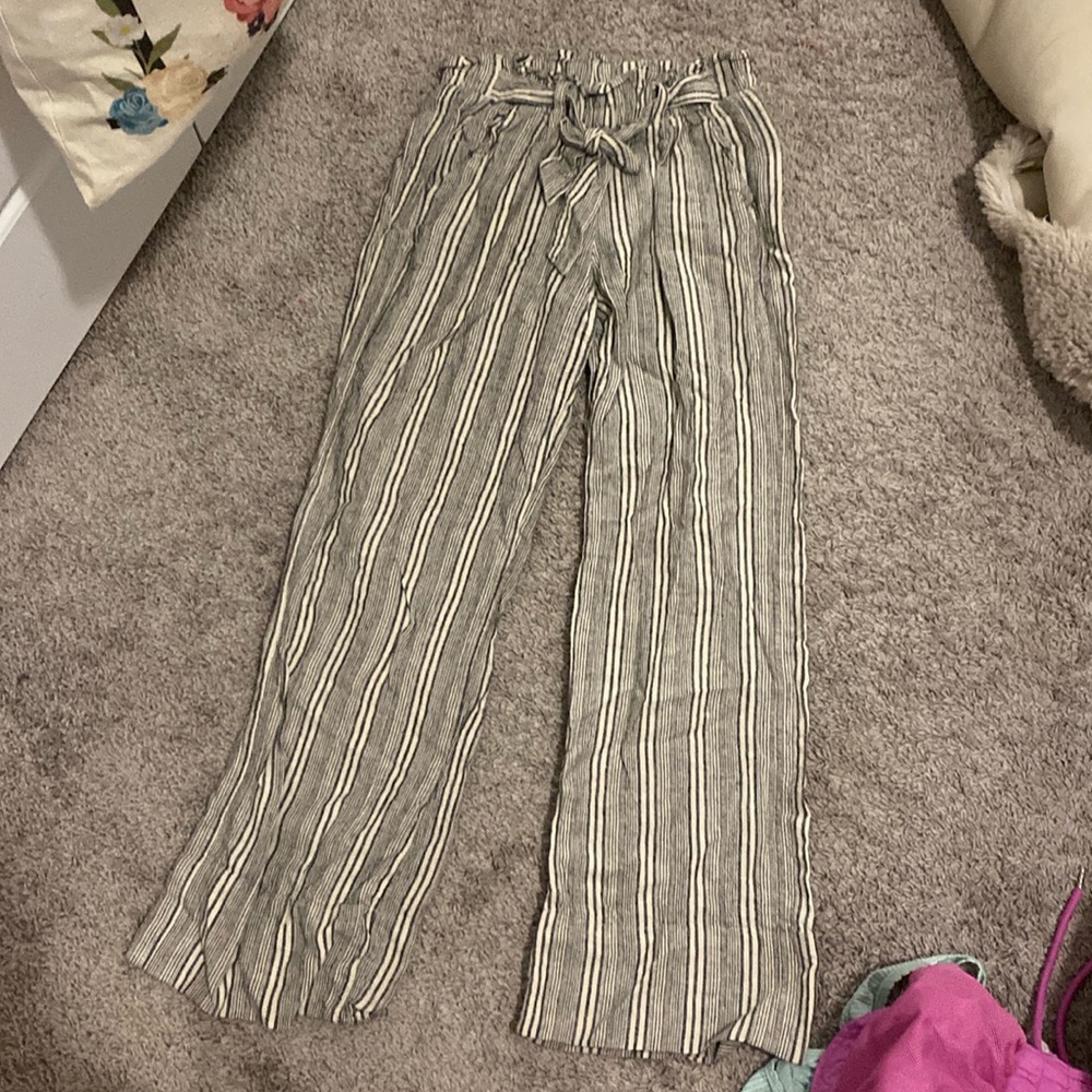 cute stretchy striped pants!